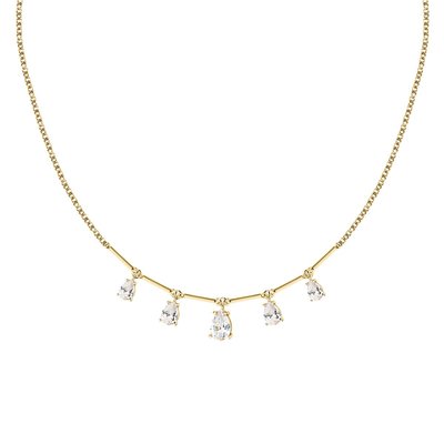 Collier en acier, cristaux, TESORI MORELLATO