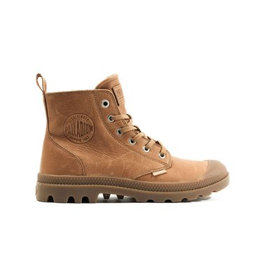 Palladium homme cuir marron La Redoute