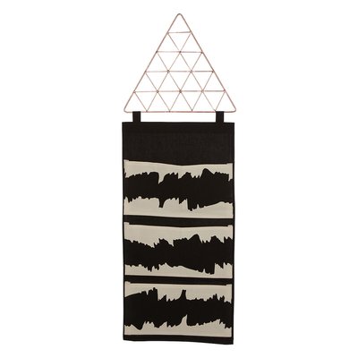 Monochrome Black Pocket Wall Hanging SO'HOME
