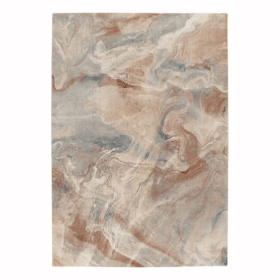 Tapis abstrait en fibres recyclées CARRARE AFK LIVING