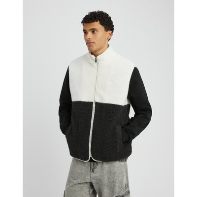 Veste sans manches sherpa colorblock BZB