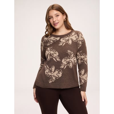 Pull col rond avec imprimé FIORELLA RUBINO