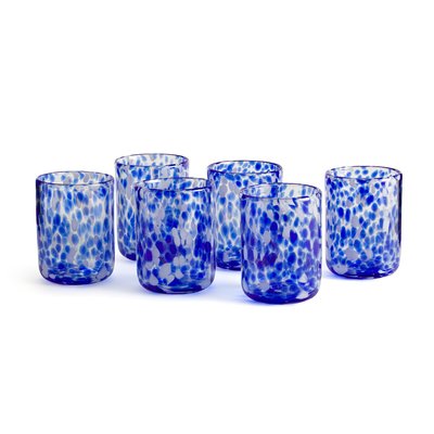 Lot de 6 verres mouchetés, Dotio LA REDOUTE INTERIEURS