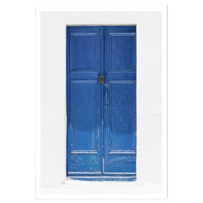 Poster porte bleue ios HEXOA