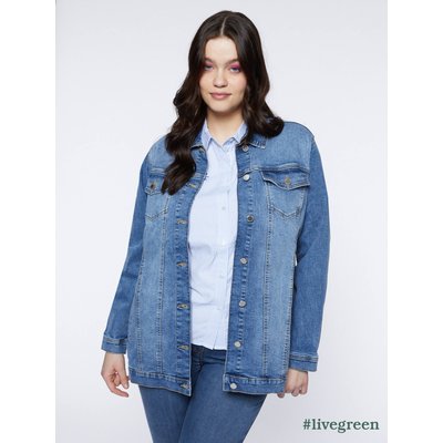 Blouson large en denim bleu clair FIORELLA RUBINO