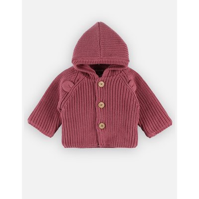 Mantelet en tricot, lie de vin NOUKIE'S