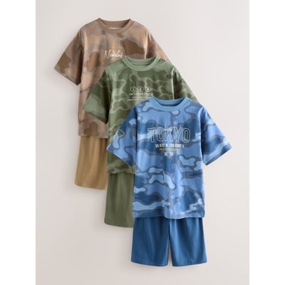 Pyjama short (3 à 16 ans), lot de 3 NEXT