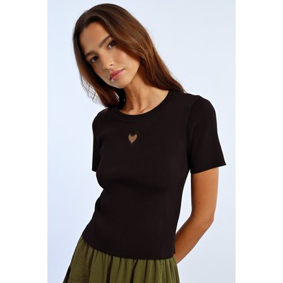 T-shirt ouverture en cœur LILI SIDONIO