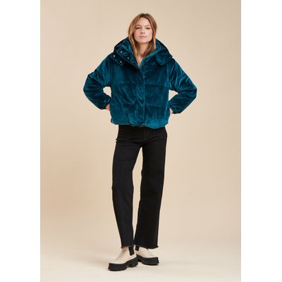 Doudoune courte en velours LA FEE MARABOUTEE