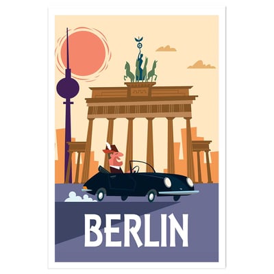 Affiche Un Week End à Berlin HEXOA