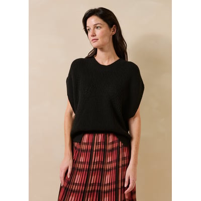 Pull ample manches courtes col rond LA FEE MARABOUTEE