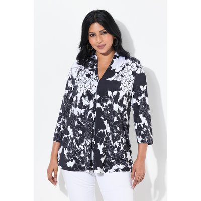 Blouse au tombé fluide. Col cygne et manches ULLA POPKEN