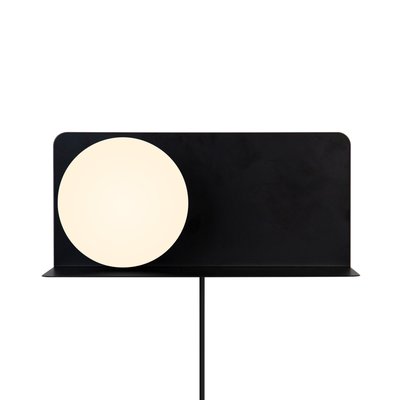 Applique et étagère minimaliste, chambre enfant en métal et verre, LILIBETH NORDLUX