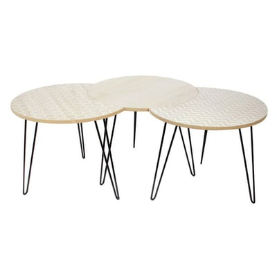 Table basse modulable X3 blanc DECORATIE