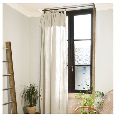 Rideau ajustable + 8 anneaux pince collection Gaia EDEN