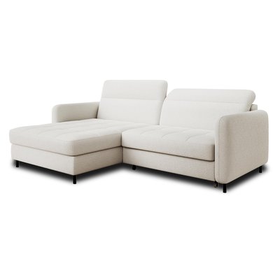 Canapé d'Angle Convertible en Tissu bouclette 4 places - SAGADA LISA DESIGN