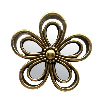 Déco murale fleur miroir diam 10cm EMDE