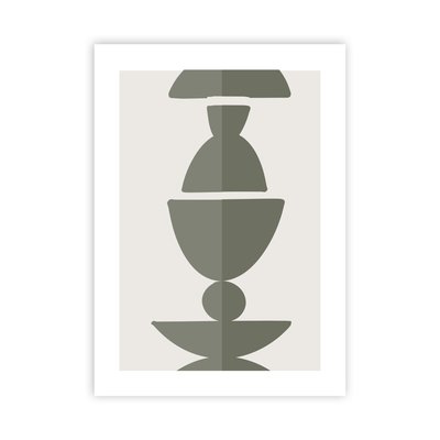 Affiche papier imprimé abstrait sans cadre LUNE PANEL FUTURE HOME