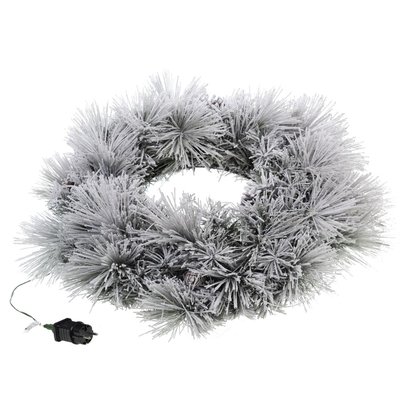 Couronne epicea led neige 61 cm AMADEUS