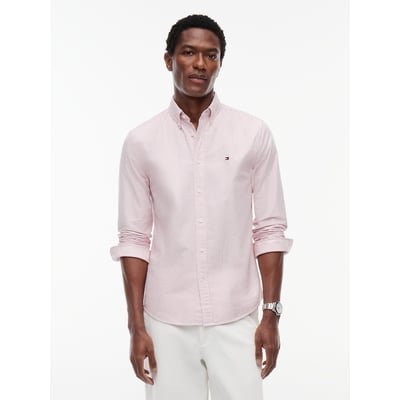 Chemise Oxford droite rayée TOMMY HILFIGER