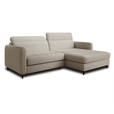 Canapé d'Angle Convertible en Tissu bouclette 4 places - SAGADA LISA DESIGN