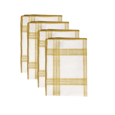 Serviette de table (x4) coton MADRAS FEBRONIE