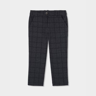 Pantalon garçon maille carreaux BOBOLI