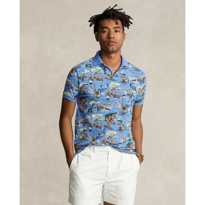 Poloshirt mit Polo-Bear-Motiven, Custom-Slim-Fit POLO RALPH LAUREN