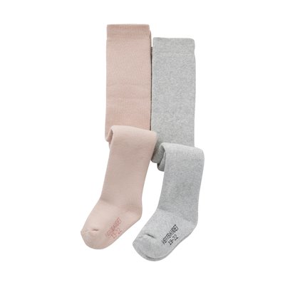 Lot de 2 paires de collants  en maille bouclette douillette à l'intérieur VERTBAUDET