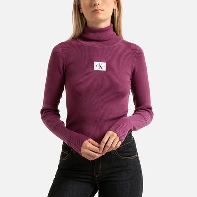 Pull col roulé slim et côtelé CALVIN KLEIN JEANS