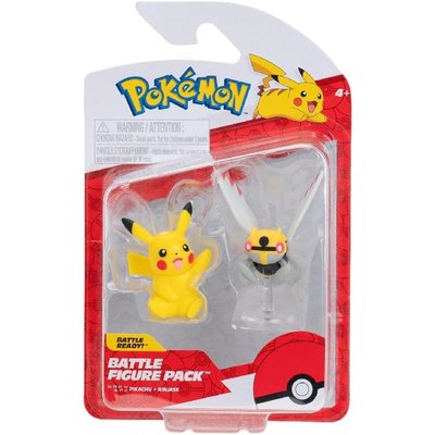 Pokémon - Lot de 2 figurines de combat Ninjask et Pikachu JAZWARES