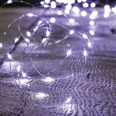 Guirlande lumineuse extérieur solaire 20m blanc froid 200 LED 8 jeux FEERIC LIGHTS & CHRISTMAS