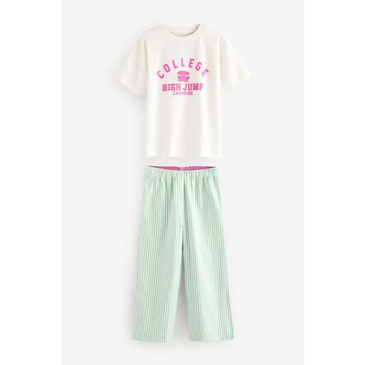 Pyjama avec bas tissé rayé, lot de 1 NEXT