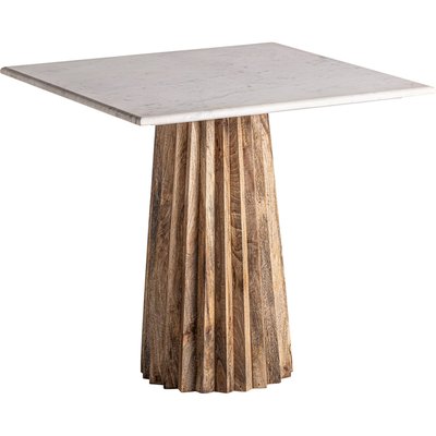 Table haute bois de mangue, S.plissé Wood RECOLLECTION