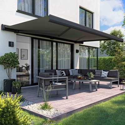 Store banne électrique + Led avec coffre intégral 5 x 3 m, MAJORQUE OVIALA