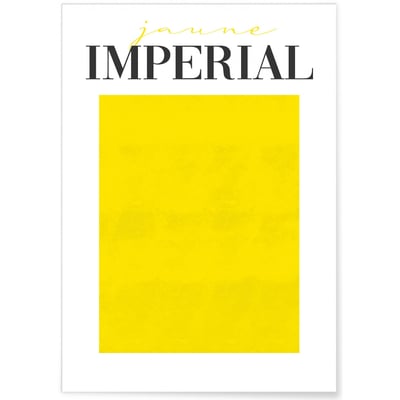 Affiche Jaune Impérial L'AFFICHERIE