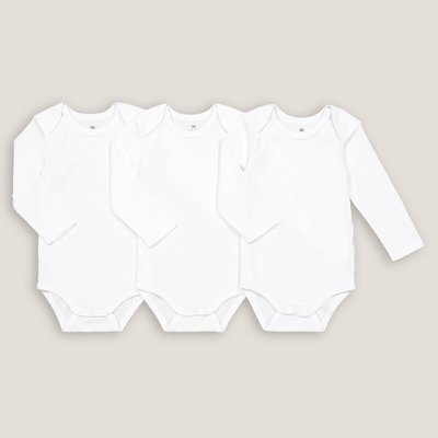 Lot de 3 bodies, coton bio LA REDOUTE COLLECTIONS