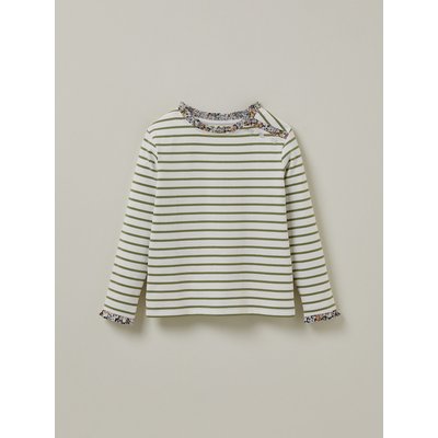 T-shirt marinière Tissu Liberty en coton Biologique CYRILLUS