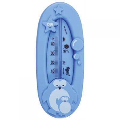 Thermomètre de bain bleu/corail TIGEX