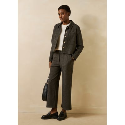 Veste courte en milano manches longues LA FEE MARABOUTEE