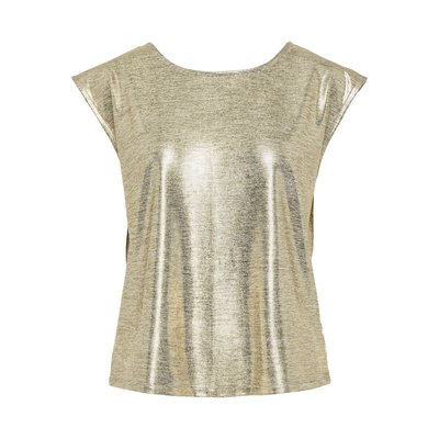 T-shirt manches courtes, col V dos PIECES