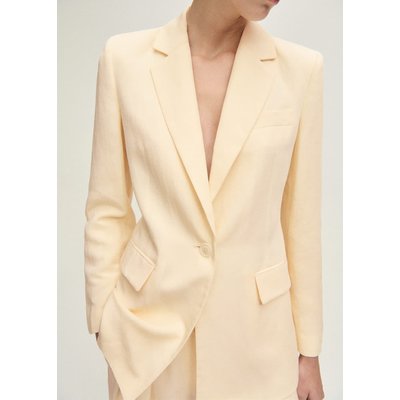 Blazer costume lin mélangé MANGO