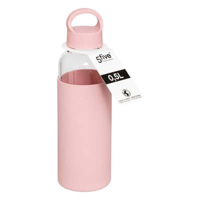 Bouteille en verre et silicone 0,5L 5FIVE SIMPLY SMART