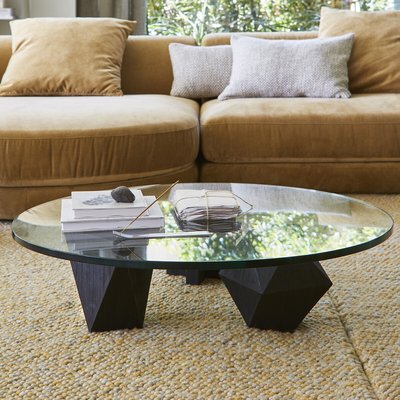 Bruli Polyhedral Tempered Glass Coffee Table AM.PM