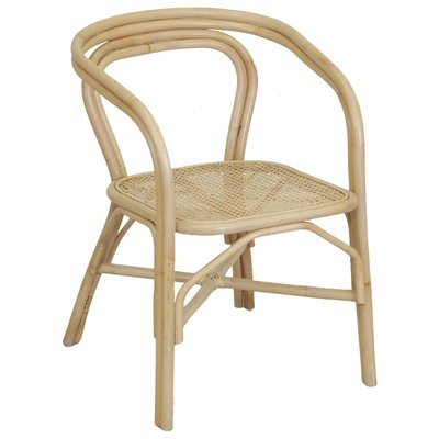 Fauteuil en rotin et cannage Design AUBRY GASPARD