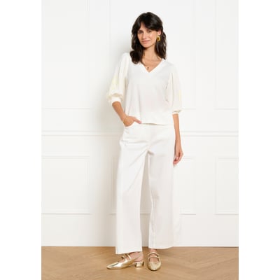 Blouse manches brodées LOLALIZA