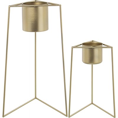 Cache-pot en métal, élégant (lot de 2) RECOLLECTION