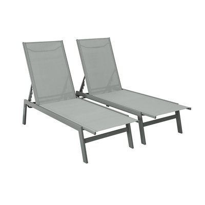 Transat acier multi positions (lot de 2) FLORA SWEEEK