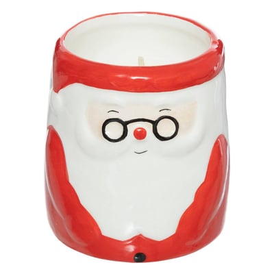 Bougie parfumée en céramique Père Noël et bonhomme de neige 130 g FEERIC LIGHTS & CHRISTMAS