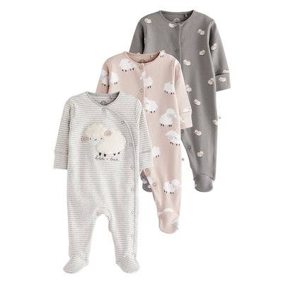 Dors-Bien bébé à motif appliqué, lot de 3 NEXT